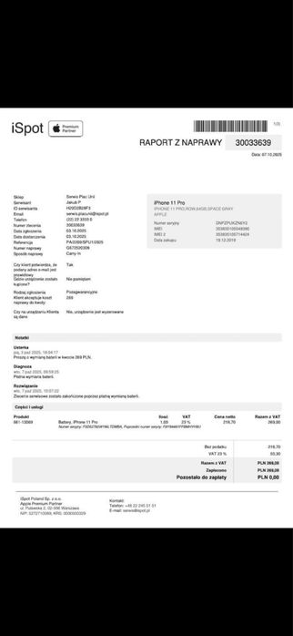 iphone 11 pro 64gb 87%