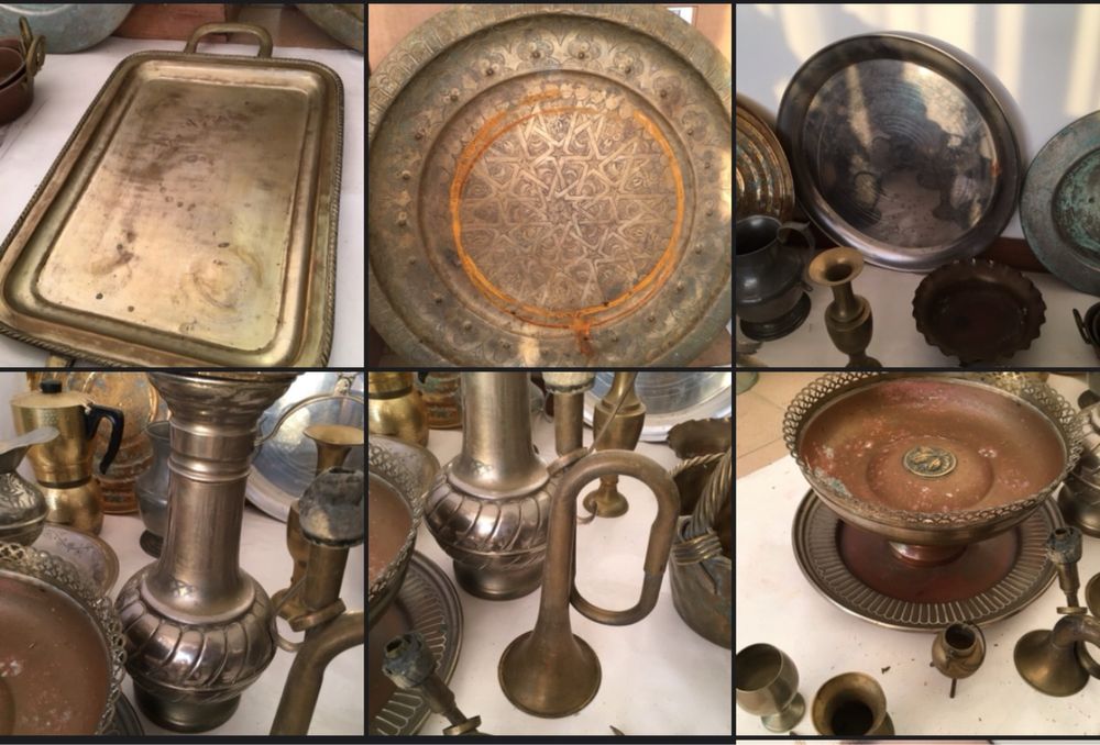 Antiguidades anos 70 80 vintage bronze ferro latao estanho fogo etc