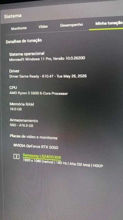 Setup Gamer RTX 5050 Ryzen 5 5600 16GB