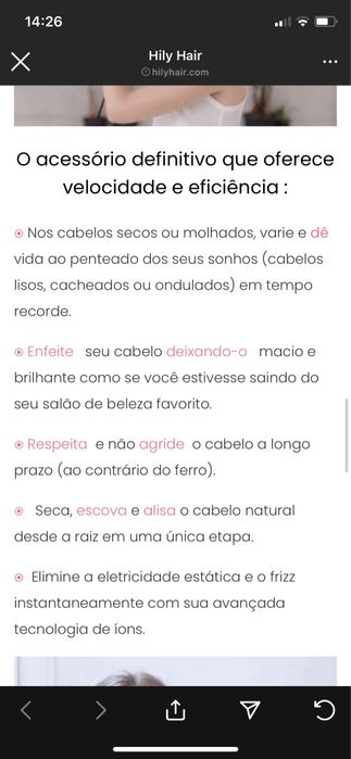 ESCOVA PROFISSIONAL 3 EM 1 - HILYHAIR, NUNCA USADA