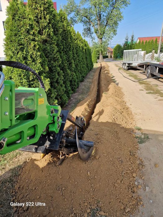 Usługi ładowarką Knurów niwelacja wykopy wiercenie prace ziemne