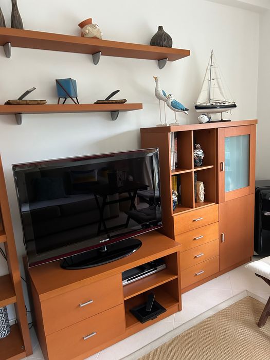 Conjunto sala de estar em cerejeira