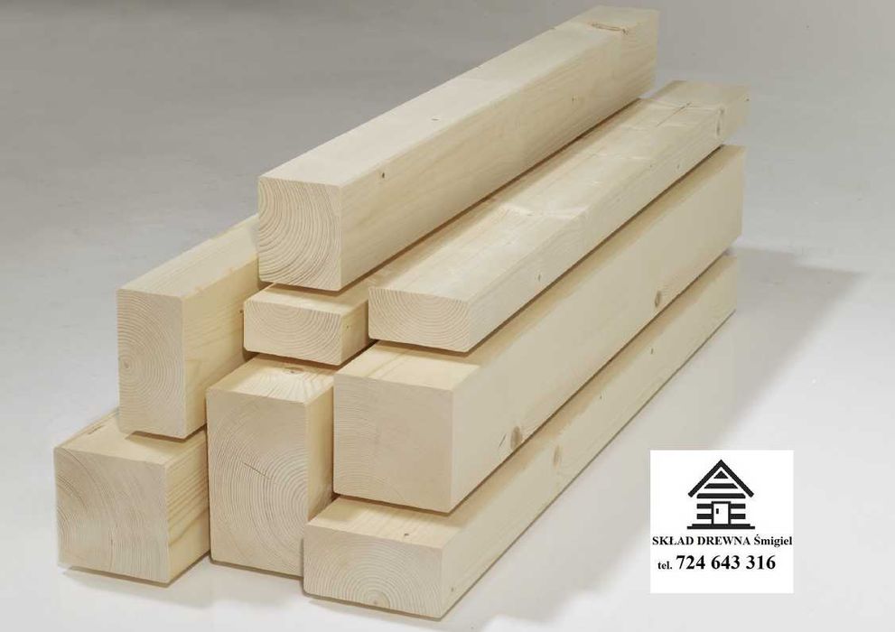 Drewno konstrukcyjne klejone KVH NSI C24 świerk 2,5m 4m 5m 6,5m 8m 13m