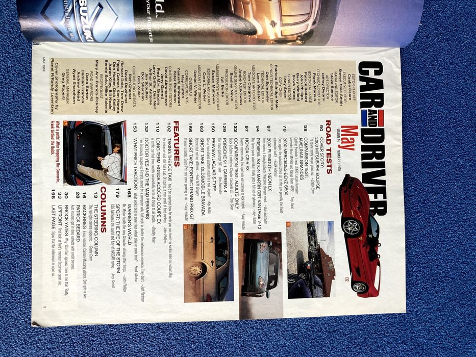 Magazyn "Car and Driver" wydanie Maj 1999