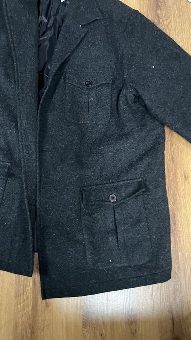 Lekko ocieplany płaszcz xxl męski