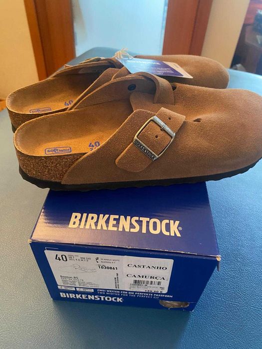 "BIRKENS" côr camel, n°40. Novas com etiqueta