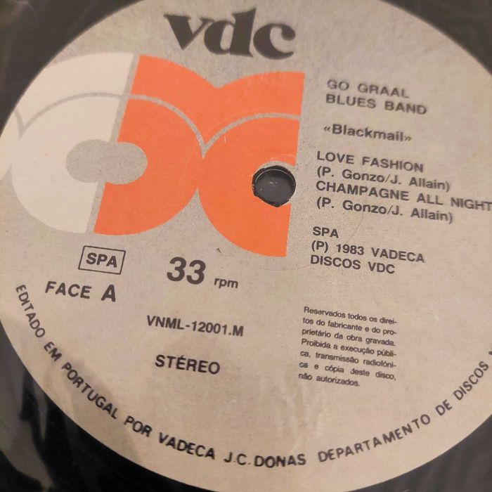 Disco vinil LP Go Graal Blues Band Blackmail