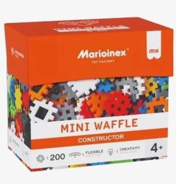 Mini Waffle klocki konstruktor 200el pudełko,
