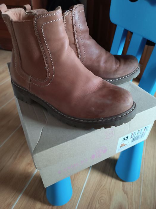 Obuwie, botki skórzane Lasocki nr. 35