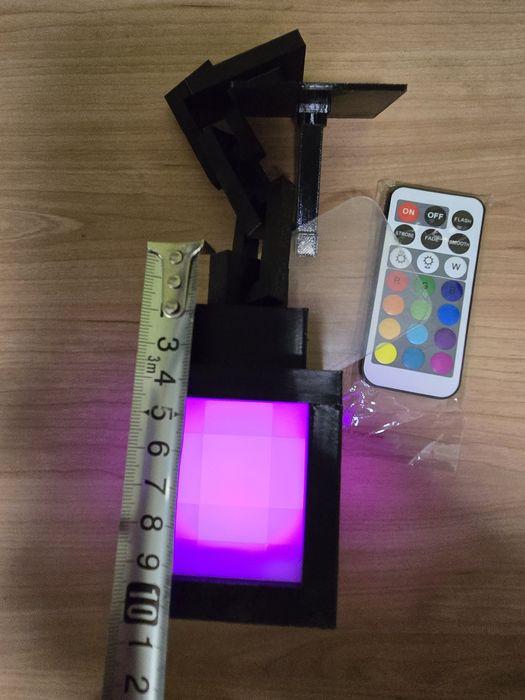 Лампа Майнкафт, 3D друк, пульт.