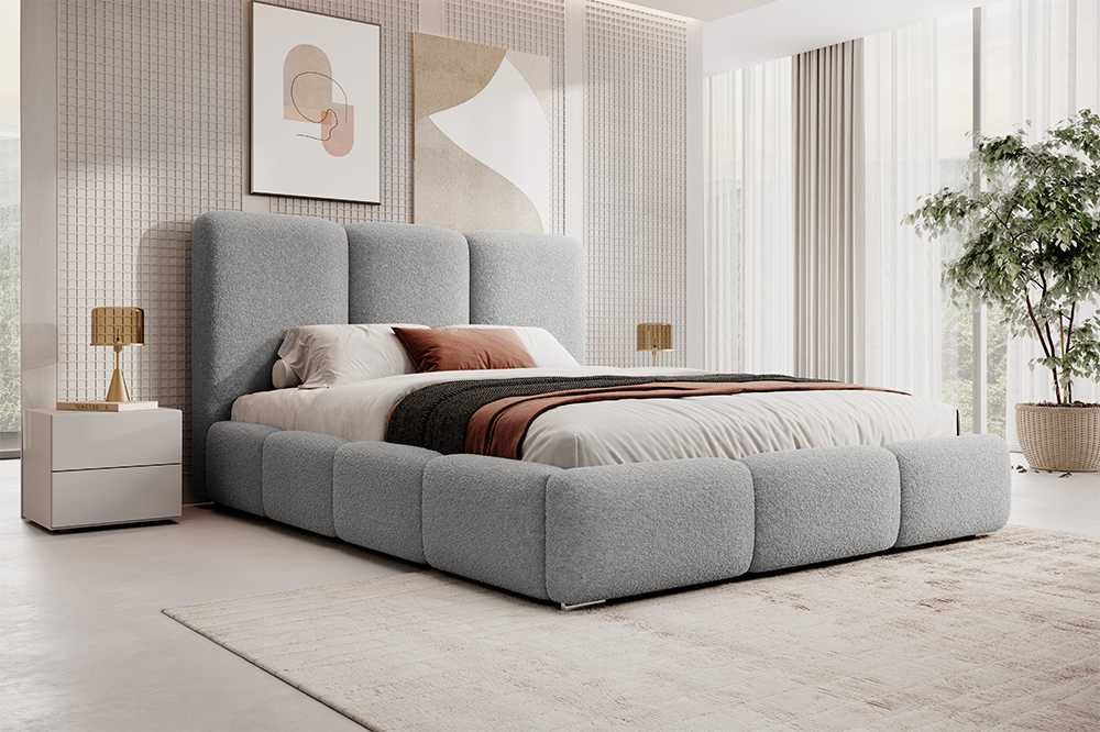 Łóżko tapicerowane ABBI z pojemnikiem na pościel DARMOWA DOSTAWA