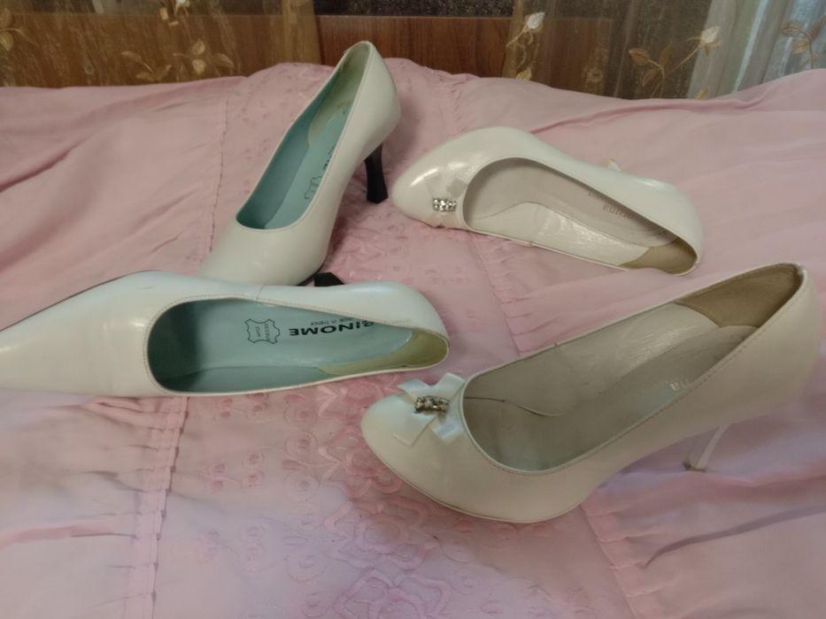 Туфли свадебные белые