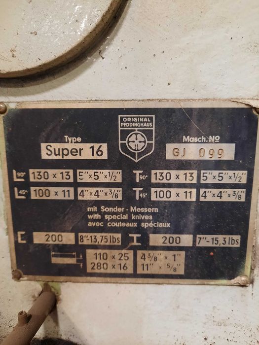 Wykrawarka Peddinghaus Super 16 Sprzedam