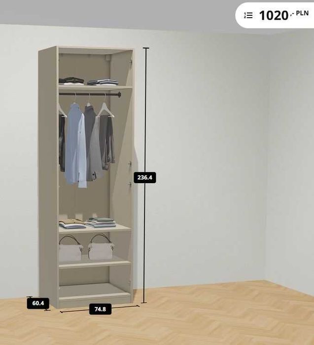 Ikea Pax stan idealny - roczne szafy!