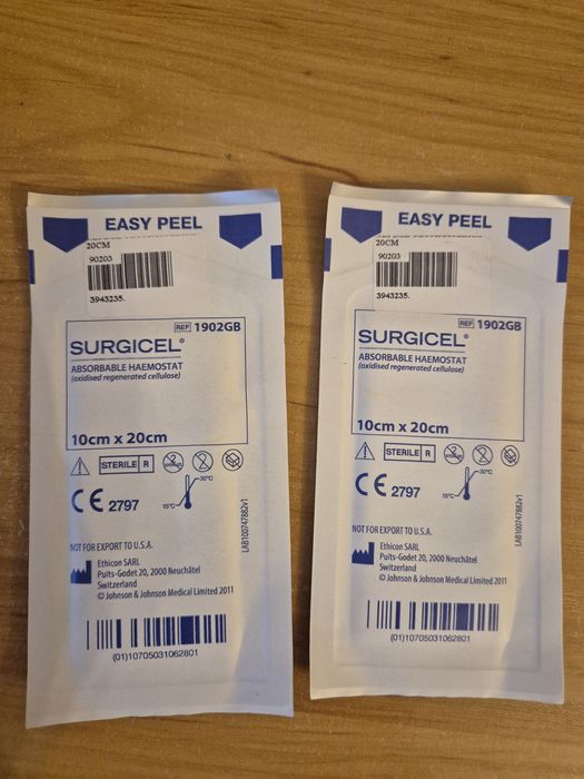 Гемостатичний матеріал Surgicel Original 10 см*20 см
