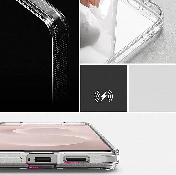 Etui Ringke Fusion na Samsung Galaxy S25 Edge - przezroczyste