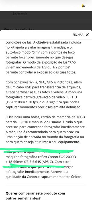 Camera fotografica Canon nova