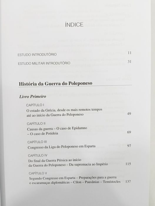 Livro: História da Guerra do Peloponeso
