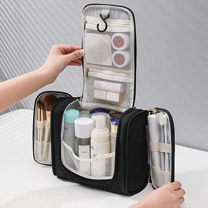 Kosmetyczka podróżna organizer damska męska na kosmetyki pojemna