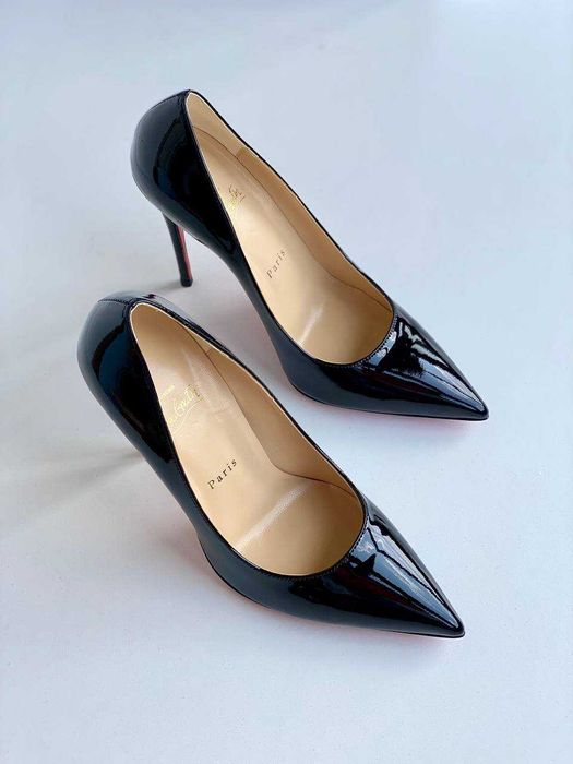 Черные туфли-лодочки Louboutin So Kate Лабутены 10 12 см чорні туфлі