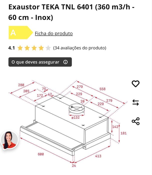 Exaustor TEKA TNL 6401