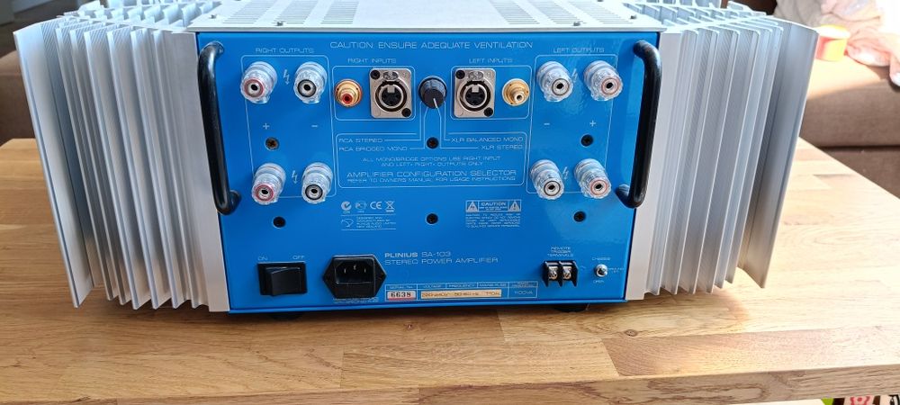 Wzmacniacz Stereo Plinius SA-103 - klasa A lub AB