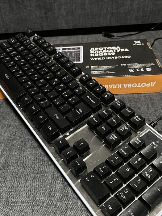 Клавіатура дротова Vinga KBG839 USB