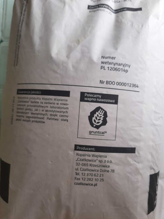 Kreda pastewna, paszowa wapno dla kur, Animacal 1T 1000KG