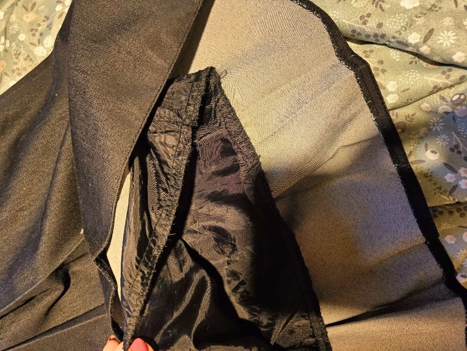 Spódnica plisowana s 36 granat szara