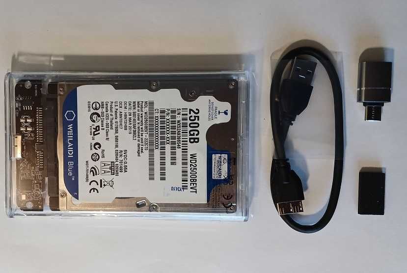 Мобільний зовнішній корпус для 2,5-дюймового жорсткого диска SSD