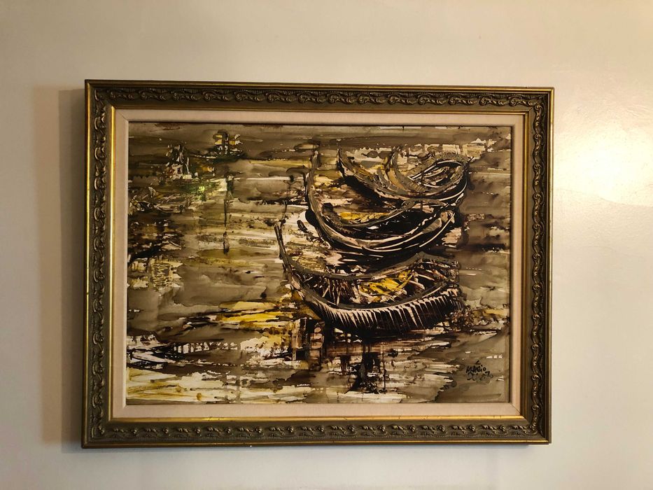 Quadro original de Mário Silva (1970) – óleo sobre tela