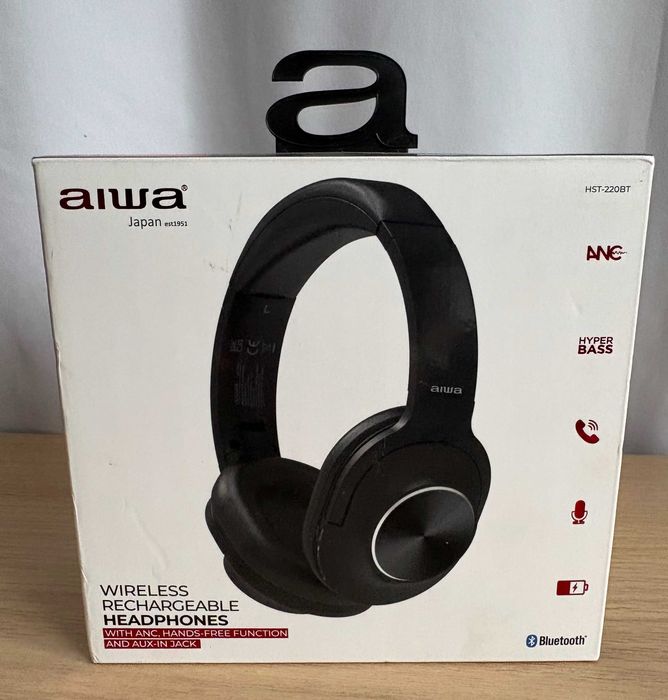 Słuchawki bezprzewodowe Aiwa HST-220BT Nauszne Bluetooth 5.4 Czarne