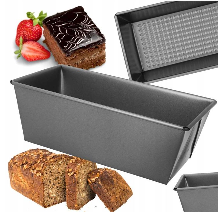 KEKSÓWKA prostokątna blacha do pieczenia forma do ciast chleba