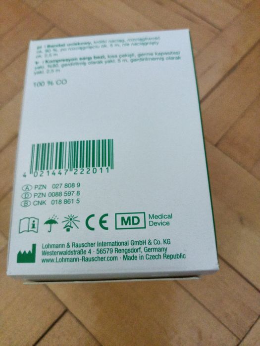 Bandaż kompresyjny, uciskowy