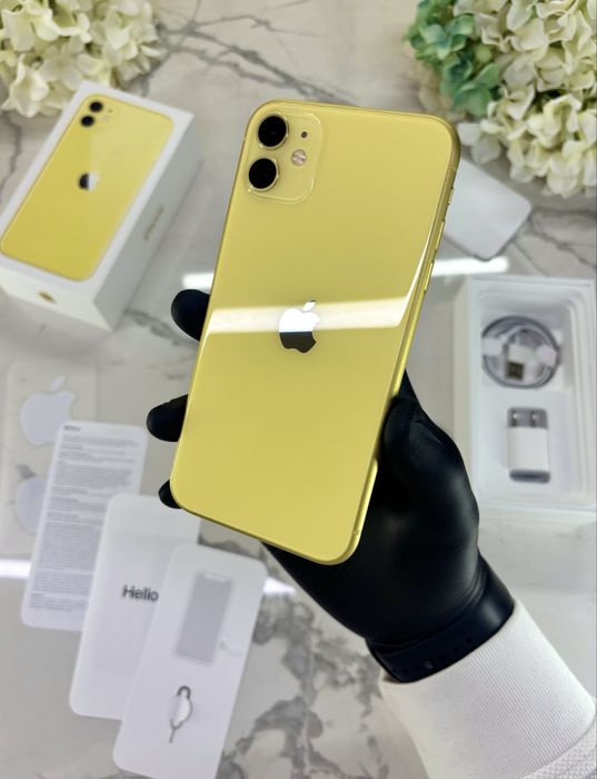 Як Новий iPhone 11 256GB Yellow Neverlock +Комплект (Магазин Гарантія)