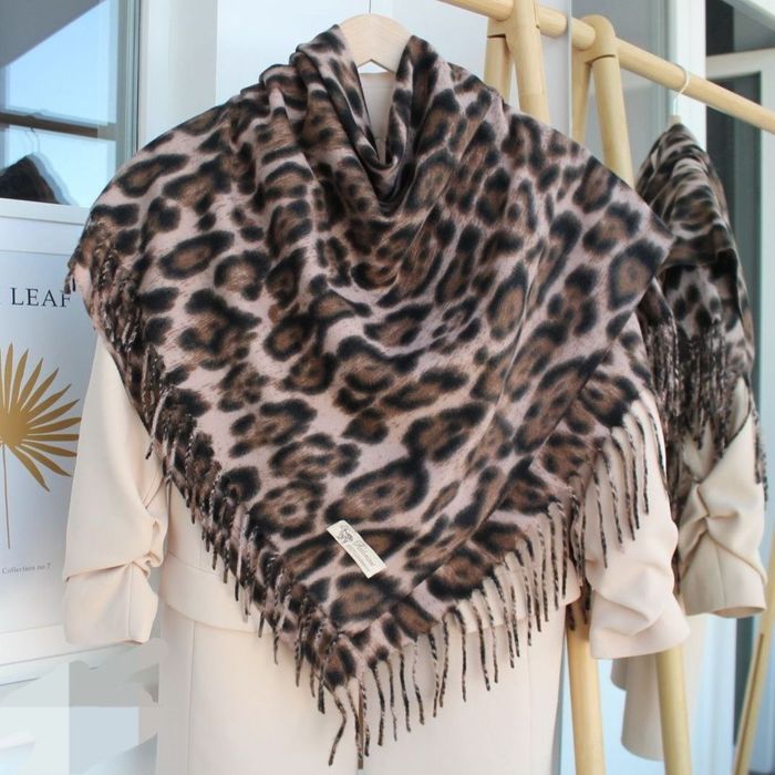 Леопардовий палантин/ шарф