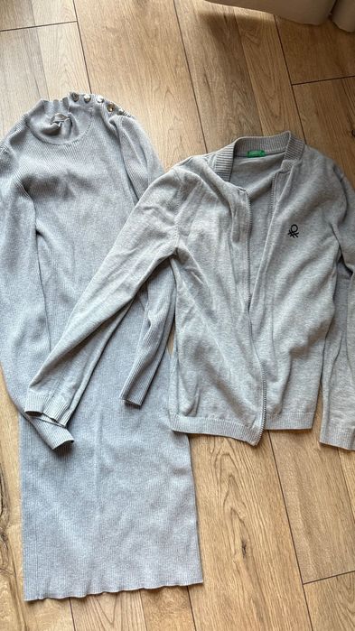 Платье и свитер, XS-S (Benetton, Orsay)