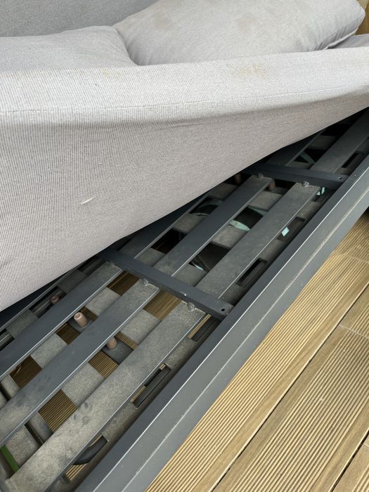 Outdoor 2-Seater Sofa with Cushions