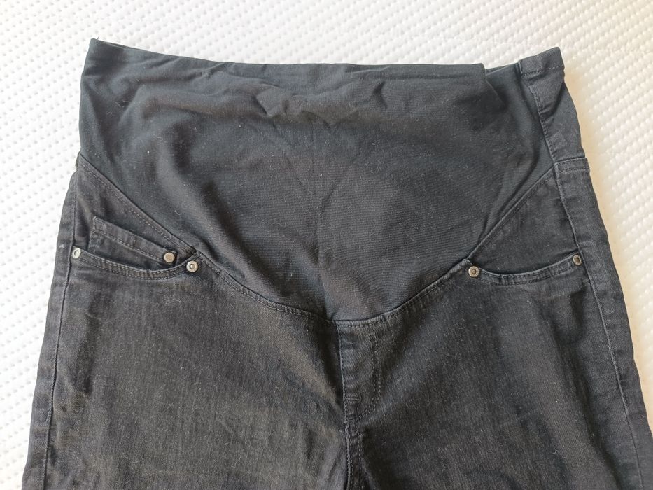 Czarne Jeansy ciążowe mama 42 XL