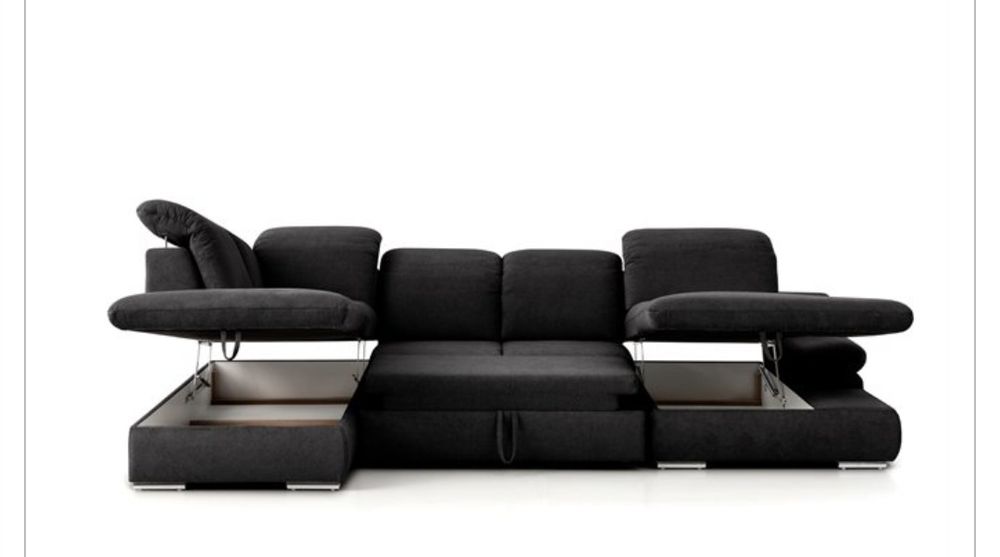 Sofá cama com chaise