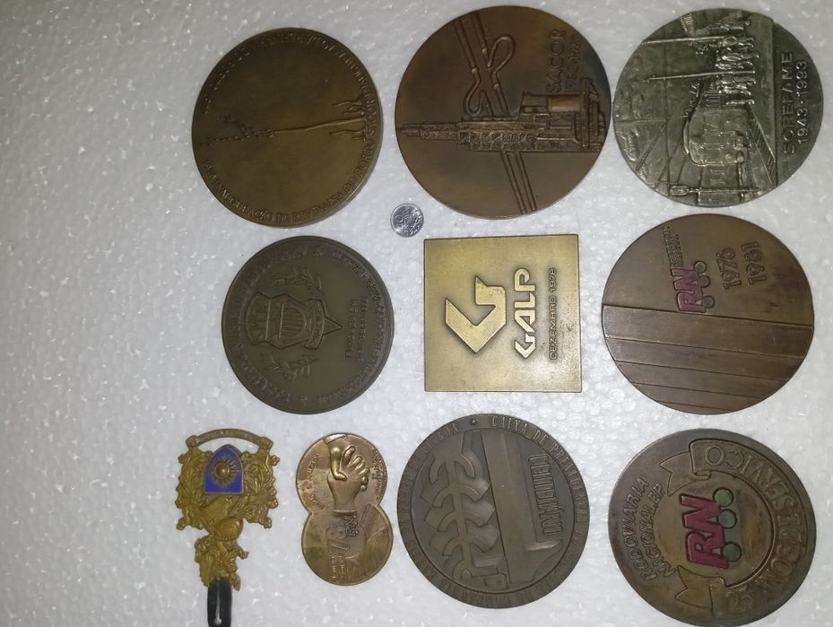 Chapas medalhas antigas