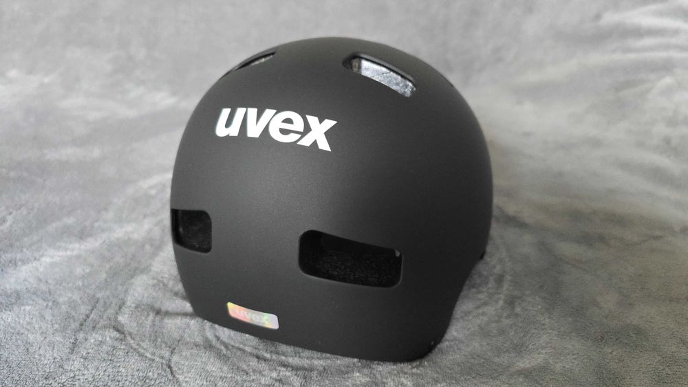 Kask Orzeszek BMX rower UVEX KID 3 CC Black rozm 55-58cm