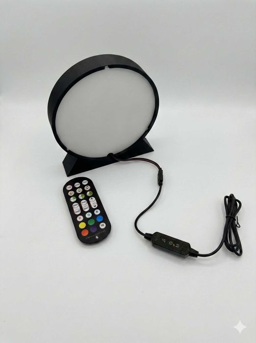 Lampka Walentynkowa LED 3D - TWÓJ NAPIS - Rękodzieło RGB 17cm