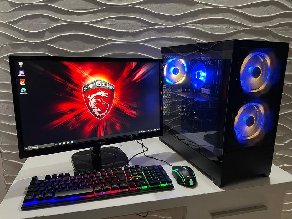 Komputer i5-6402P / RX 470 8GB / SSD / HDD / 16 RAM / Monitor / Gaming