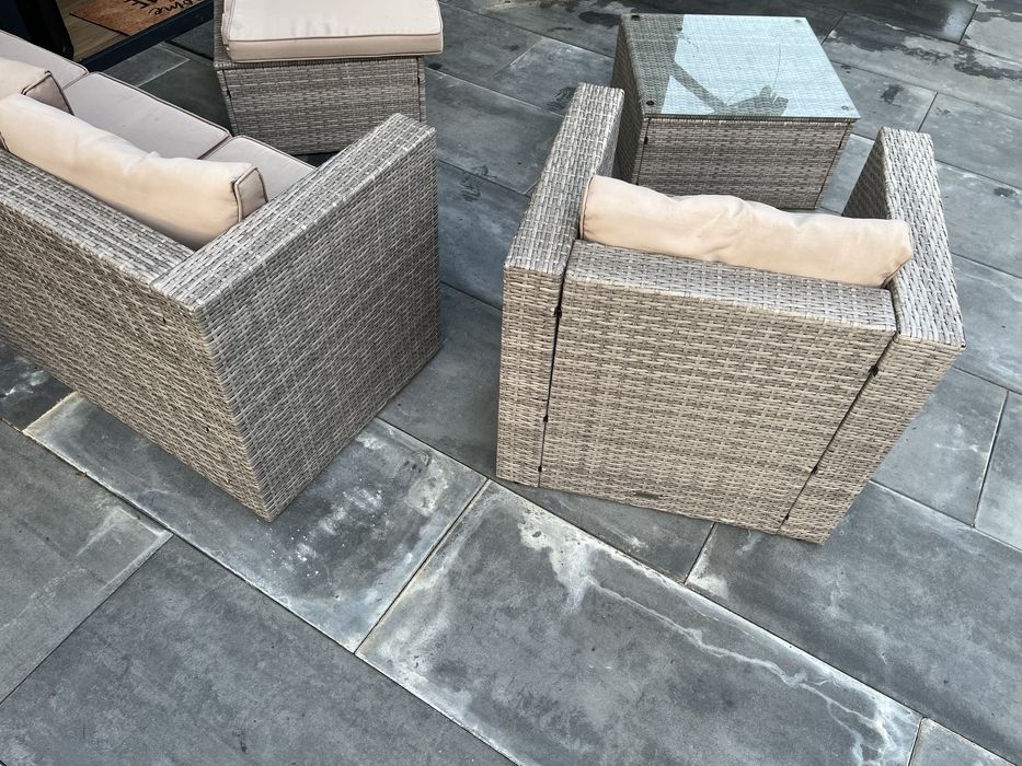 Zestaw rattanowy ogrodowy