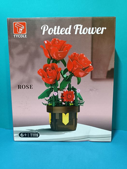 Конструктор, мини Лего: Орхидея, Ромашки, Розы (Троянда), Лилия