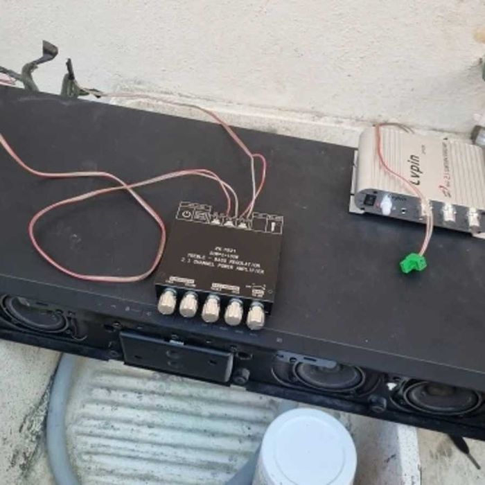 Hi-Fi Усилитель звука мощность 200W на 2.1 аудио канала підсилювач