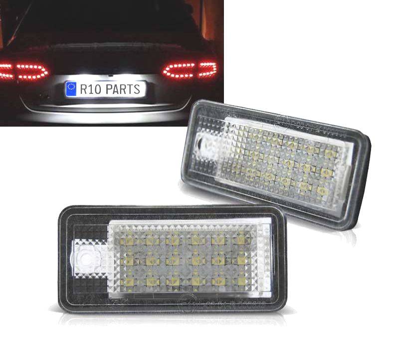 LUZES MATRÍCULA PARA AUDI A3 A4 A6 Q7 CANBUS LED