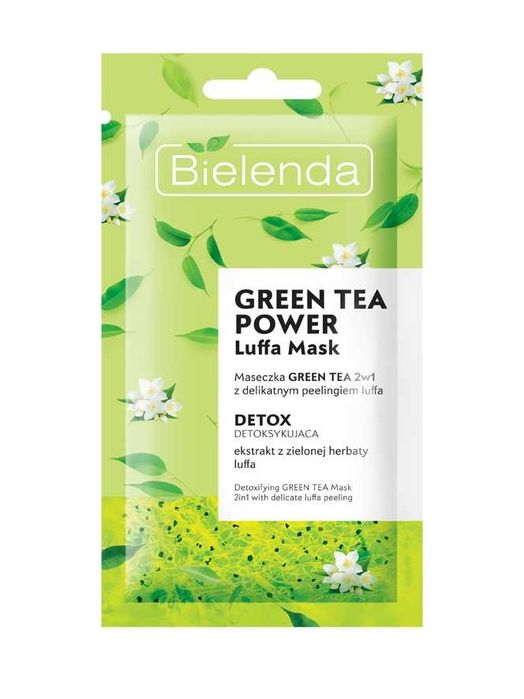 Maseczka Green Tea 2w1 z peelingiem Bielenda detoks GREEN TEA POWER