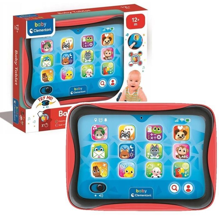 Clementoni Baby Mój Pierwszy Interaktywny Mówiący Baby Tablet 17535